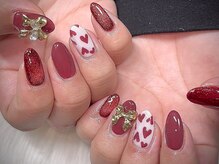 ネスネイル 池袋(Nes.nail)/ハートリボンネイル