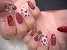 ハートリボンネイル