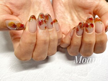 モアナ(Moana)/べっ甲フラワー×フレンチ