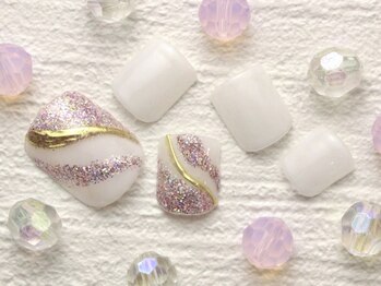 ジョリーネイル 大宮本店(jolie nail)の写真/フットネイルの季節到来♪しっかりケア＆オシャレデザインで魅せたい足元へ！！