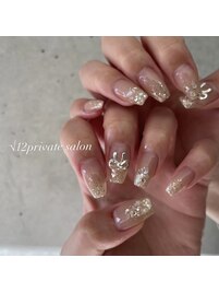 きらきらワンホンネイル