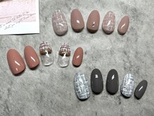 ジュリネイル(JULIE NAIL)/チェック・ツイード定額アート♪