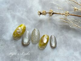 イエロー　綺麗めニュアンス