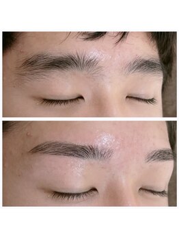 白美/メンズ眉毛/学生アイブロウ