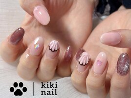 バレンタインネイル