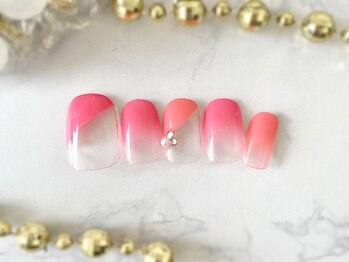 ブレス 天童店(BLESS)/大人可愛い斜めフレンチ