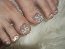 ネイルサロン プルミエール 錦糸町店(premiere)/フット　リボンネイル