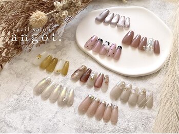 アンガット(angot.)の写真/自慢の「こだわりデザイン」が楽しめます♪トレンド、定番、シーズン毎に変わる心がときめくネイルが豊富◎