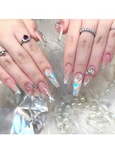 エミューネイル(EMU NAIL)/チーク/オーロラ/ガラスフレンチ