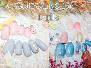トータルビューティーサロン ドールズ(total beauty salon Dolls)の写真/季節に合わせた大人シックなトレンドネイル多数☆お好きなデザインを詰め込み指先から季節を感じてみては？