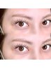 【 のびるまつげパーマ+眉毛wax 】幹細胞マツパ+アイブロウで垢抜け目元に