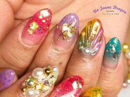 【自爪ネイル】夏ネイル