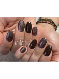 秋色シェラックネイル♪