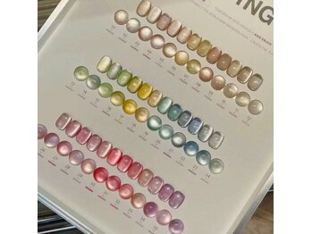 店内のカラーチャート