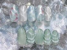 リライトネイル(Relight nail)/うるマグ×金魚ネイル/シェル☆
