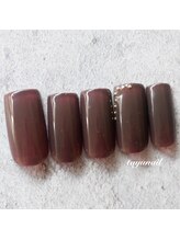 たゆ ネイル(たゆnail)/パラジェルボルドーネイル