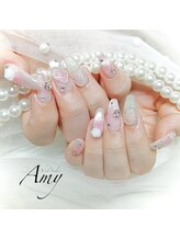エイミー 大宮店(AMY)/チーク×ハートネイル