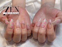 ゼン ネイル デザイン 池袋(ZEN NAIL DESIGN)/長さだしやり放題×つけ放題
