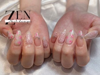 ゼン ネイル デザイン 池袋(ZEN NAIL DESIGN)/長さだしやり放題×つけ放題