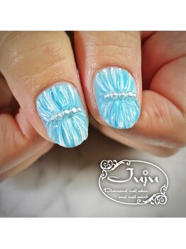 ジュジュ(Juju)/夏にぴったり、プリーツネイル