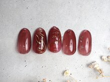 エクリュ(ecru)/水彩画ネイル