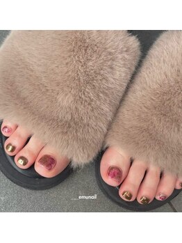 トップヘアーテラス(TOPHAIR TERRACE)/フットネイル/秋色