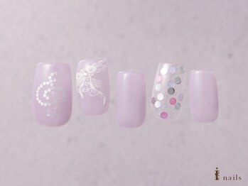 アイネイルズ 横浜WEST店(I-nails)/Ｙ2Ｋレースホロ8480円