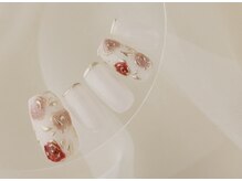 エムスラッシュ ソル センター南(M.SLASH SOL)/ポイントフラワーミラーネイル