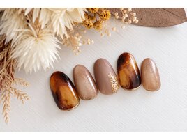 大人のべっ甲ネイル
