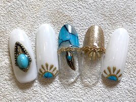 夏人気！ターコイズネイル