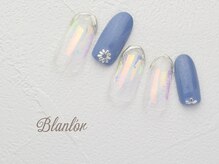 ネイルサロン ブランロール 白金店(Nail Salon Blanl'or)/クリアオーロラ爽やかブルー♪