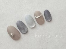 エマ ネイルズ(Emma Nails)/シンプルマグネットネイル☆