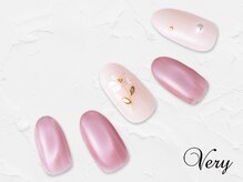 ヴェリー 六本木ヒルズ店(Very)/春カラーでお花ネイル