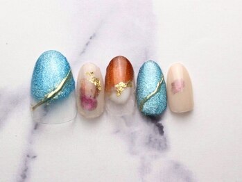 池袋ネイルサロン イイネイル(Ee-Nail)/初夏ニュアンスネイル初回￥6980
