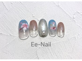 青空桜ネイル全員¥7980