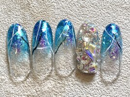 爽やかクリアネイル