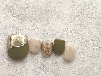 シキ 湘南台店(shiki)/FOOTニュアンスネイル ¥6800