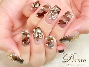 パリュール 新宿店(Parure)の写真/【スカルプ♪120分パーツ乗せ放題コース(持ち込みデザインOK)14800円】ストーン・スタッツも乗せ放題!