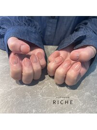 透け感ピンクのグラデーション♪