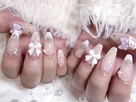 パープルネイル　スカルプ