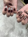 宝石フレンチ☆レオパード