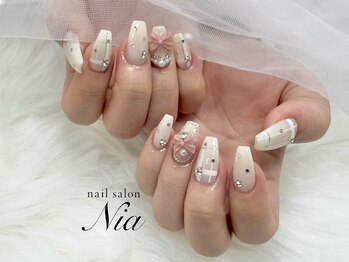 ニア ネイルサロン 大阪駅前第2ビル(Nia)/チェックネイル