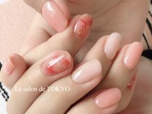 サロンド トウキョウ(Le salon de TOKYO)/夏カラー☆シアーピンクネイル