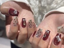 ヘアーアンドメイク アース 高崎店(HAIR＆MAKE EARTH)/ハート×ボルドーデザイン