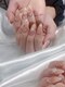 リシェリ(Richer)の写真/ワンホンネイルや特別な日のブライダルネイルもお任せ♪キラキラ華やかなデザインで大人可愛い指先を演出◎