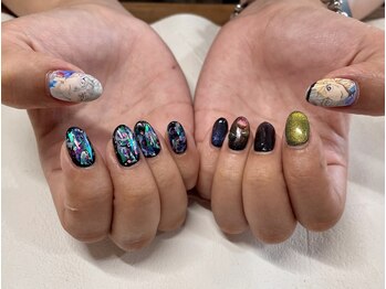 ネイルサロン ブリリアント(Nail Salon Brilliant)/アート8＋キャラネイル2