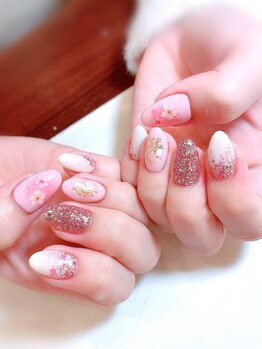 ハーティーネイル hearty nail 溝の口店/定額デザイン￥12000