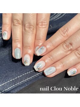 ネイルクルーノーヴル(nail Clou Noble)/ブルーマグ×フラワー