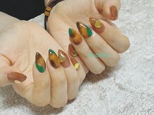 フランセス(Frances)/タイダイ柄ネイル