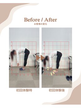 ティースリー 下北沢店(T-THREE)/ハムが伸びて前屈が深々と！
